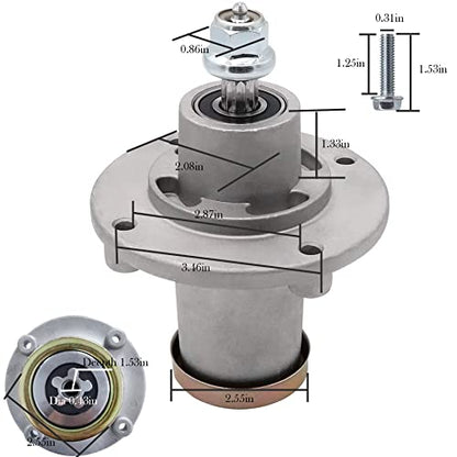 prime&swift 539112170 Lawn Mower Spindle fit for Husqvarna 539112170 Mandrel Deck Assembly Replace EZ5221 EZ5226 EZ5224 EZ5224BF MZ52 MZ5225ZT-966690501 MZ6128ZT-966613101 YT42DXLS-96043020400