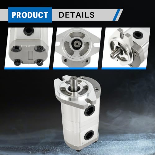 Hydraulic Double Gear Pump 17.46mm HGP-33A-F6-6R - size: 17.46MM