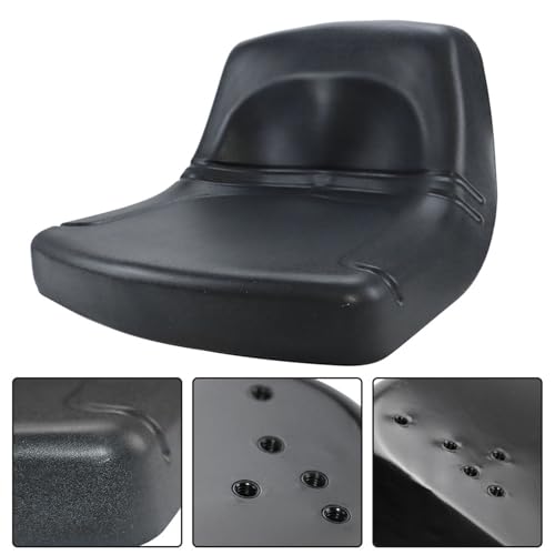 ALL-CARB Black High Back Lawn Mower Garden Tractor Seat Multi Replacement for john deere for Toro universal