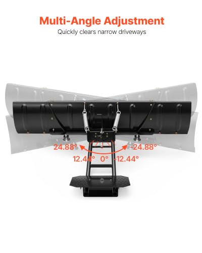 VEVOR Snow Plow Kit 43 in/72 in Width Adjustable Universal Plow Attachment - size: 43in-72in Adjustable