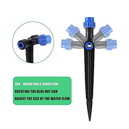 HUISUYTON 12 Pcs Push-to-Fit Drip Irrigation Spray for 1/4 inch Tubing - style: 12pcs-Atomization Sprinker