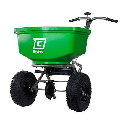 CHAPIN 89400C TurfPro 100 lb Lawn Spreader, Contractor, Stainless Steel - style: 100Lbs, Contractor