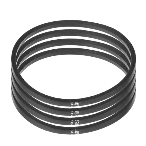 uxcell 4pcs A22 or 4L240 Classic Wrapped Rubber V-Belt, 22"(560mm) Inside Circumference, A Profile V Belt - size: A22