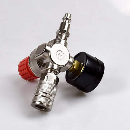 Air compressor pressure regulator 1/4" mini pressure gauge
