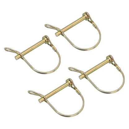 uxcell 4Pcs Shaft Locking Pin w Ear, 1/4" x 2" Trailer Coupler Pin - size: 1/4" x 2"