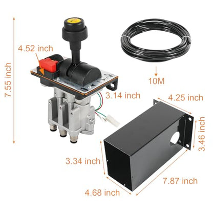 Hydraulic Flow Control Valves For Dump Truck Tipper Hydraulic System - size: Valve + 10m Air Tube + Console Tower