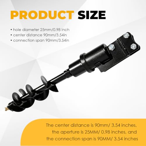 200mm Hydraulic Auger Compatible with 1-1.5 Ton Mini Excavator