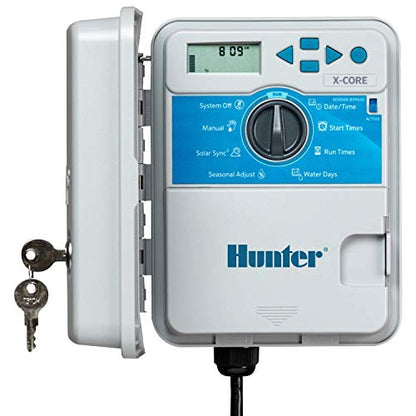 Hunter X-Core 8 Zone Sprinkler Timer, Indoor/Outdoor Sprinkler Controller
