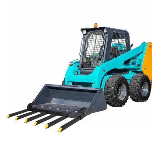 Heavy Duty Clamp-on Debris Forks for 60" Loader Bucket – 4000 Lbs Capacity
