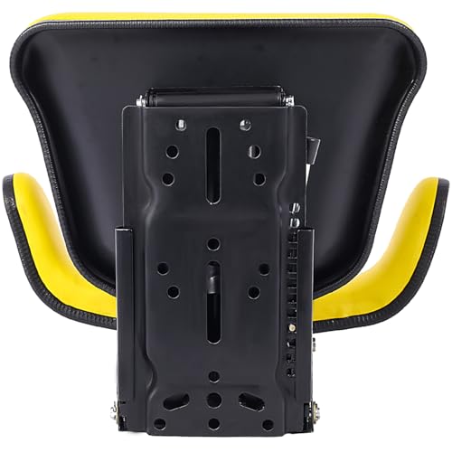 Universal Tractor Suspension Seat with Tilt - Yellow | Fits Ford/New Holland Models