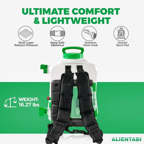 Backpack Sprayer 4 Gallon, Self-Cleaning Battery Powered Backpack Sprayer for Weeding, Cleaning, No Gear Limit, Variable Pressure - size: Self-Clean/4GL