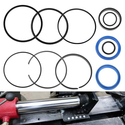 Hydraulic Log Splitter Cylinder Rebuild Seal Kit for 4.0" Bore x 1.75" Rod