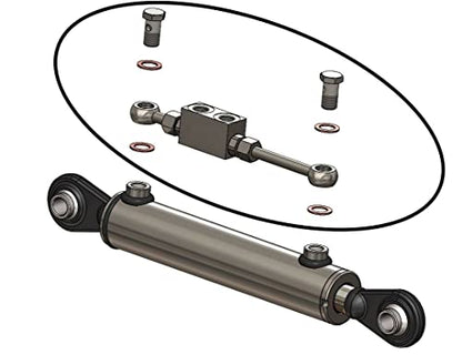 Hydraulic Double Pilot Operated Check Valve Kit for Double Acting Cylinder 3/8" BSP