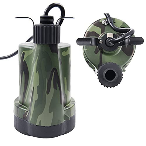 TIGEROAR 12V Submersible Pump 1500 GPH Water Transfer Pump for Pool Pond