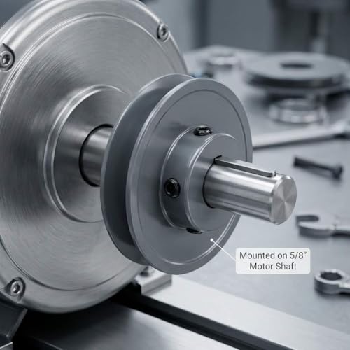 QWORK Single Groove Web Sheaves, 3"OD 5/8"Bore V-Belt Sheave, A Belt Section, for V-Belt,AK30-5/8