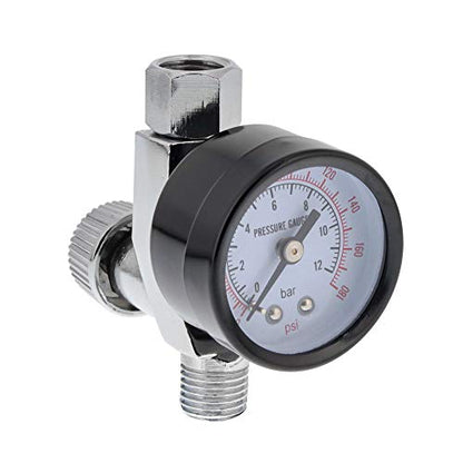 TCP Global Air Adjusting Valve Regulator (1/4" NPT) with Gauge