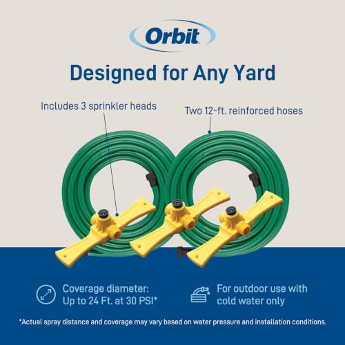 Orbit Port-A-Rain Above-Ground Sprinkler System, Green - 58092 - size: 1-Pack Sprinkler System