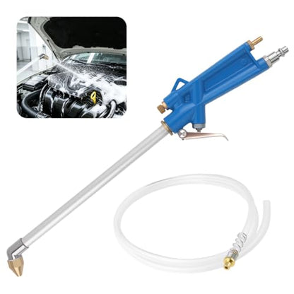 Elbow Air Cleaning Gun for Car Detailing & 3.93Ft Hose,High Pressure Pneumatic Air Spray Gun for Detail Dust Cleaning,Siphon Spray Car Engine Cleanings Guns for Narrow Space