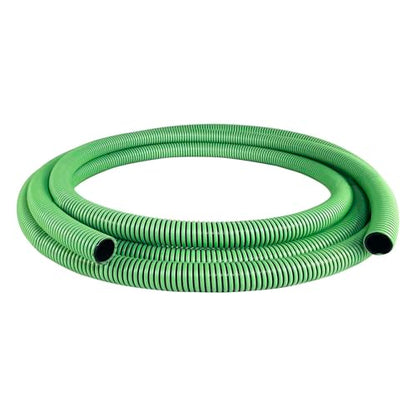 Gloxco Heavy Duty Tiger Green EPDM All Weather Suction Hose, Black Tube, Lime Green Helix, Full Vacuum Suction Rating, 1-1/2" Inside Diameter, Made In USA, 33 ft Length - size: 1-1/2" x 33 Ft