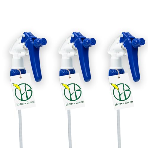 Heluva Green Spray Bottle Nozzle Replacement Tops, Blue 3 Pack - color: Blue, size: 3 Pack
