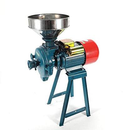 110V 2200W Electric Grain Mill Grinder Heavy Duty Commercial Corn Grinder - color: 110V