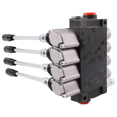Solarhome 4 Spool 11GPM Hydraulic Directional Control Valve Double Acting Cylinder BSPP 17MPa Open