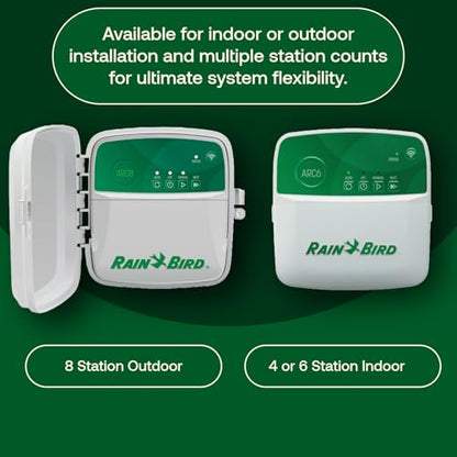 Rain Bird ARC4 Irrigation Controller, Smart WiFi, Indoor, 4-Station - style: Indoor 4-Station