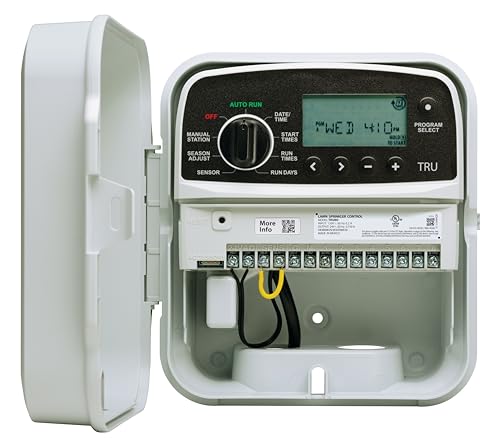 Rain Bird TRU8O Program-Based Indoor/Outdoor Irrigation Controller/Timer, WiFi Ready, 8-Zone/Station - style: Indoor/Outdoor