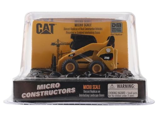 Diecast Masters Caterpillar Toy Replicas - Micro 272C Skid Steer Loader - Pallet Fork | Model 85728CS