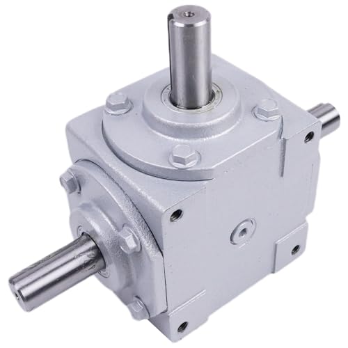 40 HP Right Angle Bevel Gearbox with Three 1" Keyed Shafts 1:1 1800 Max RPM