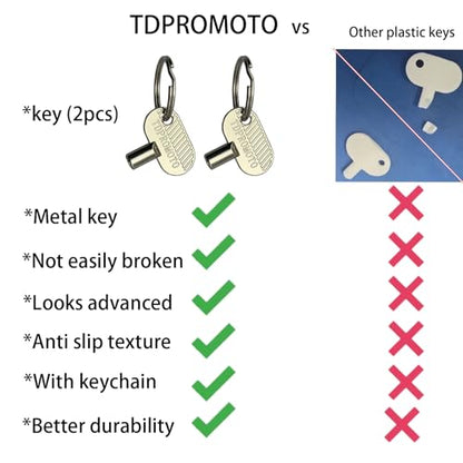 Sprinkler Controller Door Key Sprinkler Timer Lock Key for Orbit and Hydro-Rain, Metal (2pack)