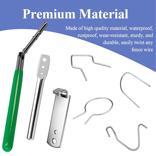 1 Set (4 Pcs) Fence Wire Twister, for Securing T/U/Y/Round-Posts Clips - style: 1 Set