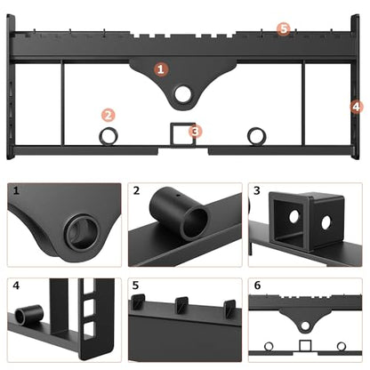 Garvee 42" Fork Blades Skid Steer Pallet Fork Frame Attachment with - size: 42" Forks