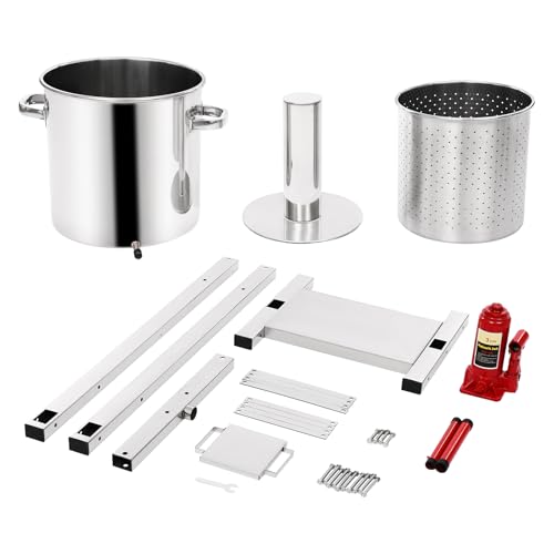 Fruit Press Crusher Grinder Apple Juice Wine Cider & Hydraulic Jack Fruit Press