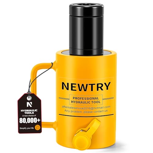 NEWTRY 20T Hydraulic Hollow Jack Cylinder, 2" Stroke Porta Power Ram
