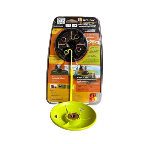 Aero-Flex® Universal Replacement Trimmer Head - Four Flexible line Blades - Fast & Easy to Change Flexible Blades | Saves Time - No More Trimmer Line