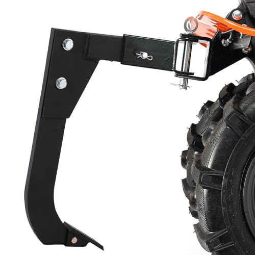 Heavy Duty 18'' Hitch Mounted Scarifier Shank for CAT 0/1 Tractor, ATV, UTV – 2 Replaceable Teeth, Fits 2'' Receiver – Subsoiler Trencher, Soil Preparation, Landscaping, Farming Attachment,
