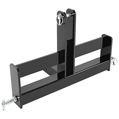 KUAFU 3 Point Hitch Receiver 2" Tractor Drawbar Compatible with Category 1 Tractors w/Suitcase Weight Brackets