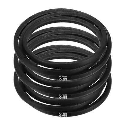 uxcell 3pcs A60 or 4L620 Classic Wrapped Rubber V-Belt, 60"(1525mm) Inside Circumference, A Profile V Belt - size: A60