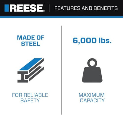 Reese Towpower 21171 2" Hitch Draw Bar - style: 2 in Drop