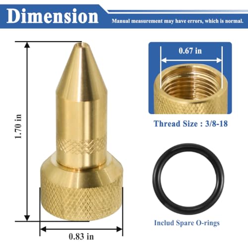 2 Pcs 181331 Brass Lawn Sprayer Adjustable Nozzle Kit
