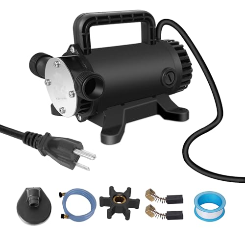 Water Pump 115V 1/10 HP 260 GPH Utility transfer Pump-Black - style: Black-NewG