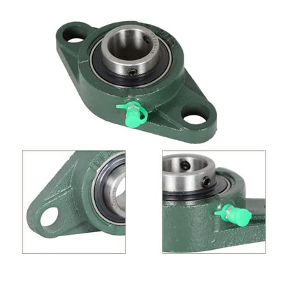 10Pcs UCFL205-16 Pillow Block Bearings 1 Inch Bore Mounted Pillow Block Bearings 2 Bolt, Self Alignment