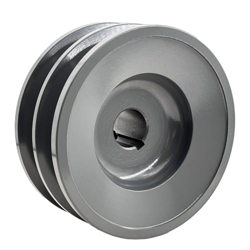 2BK40-3/4 Double Groove Pulley,v Belt Pulley 3/4 inch bore 3.95" OD,Motor Pulley Cast Iron for A AX B BX 4L 5L V-Belts,2BK40X3/4 Pulley
