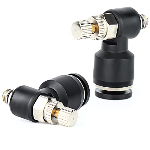 TAILONZ 6mm x M5 SL6-M5 Elbow Flow Control Valve 3pcs - size: 6mm OD M5