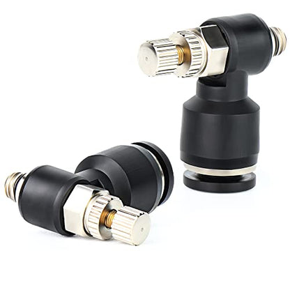 TAILONZ 6mm x M5 SL6-M5 Elbow Flow Control Valve 3pcs - size: 6mm OD M5
