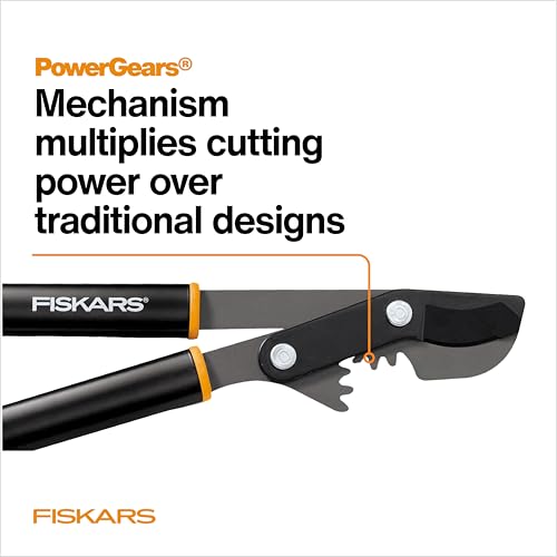 Fiskars 32” PowerGear Garden Bypass Loppers, Tree Trimmer, 2" Cut Capacity - style: 32" PowerGear Bypass