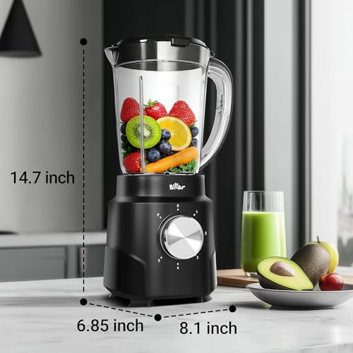 Bear 800W 6-Speed Blender, BPA-Free Smoothie Blender for Kitchen - style: 800W/6-Speed/50oz