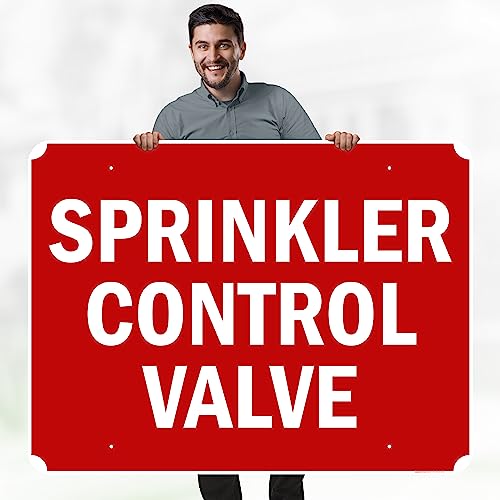 Sprinkler Control Valve Sign, 36x48 Inches, Rust Free DiBound, Fade - size: 36x48 - DiBound