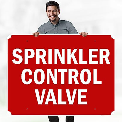 Sprinkler Control Valve Sign, 36x48 Inches, Rust Free DiBound, Fade - size: 36x48 - DiBound